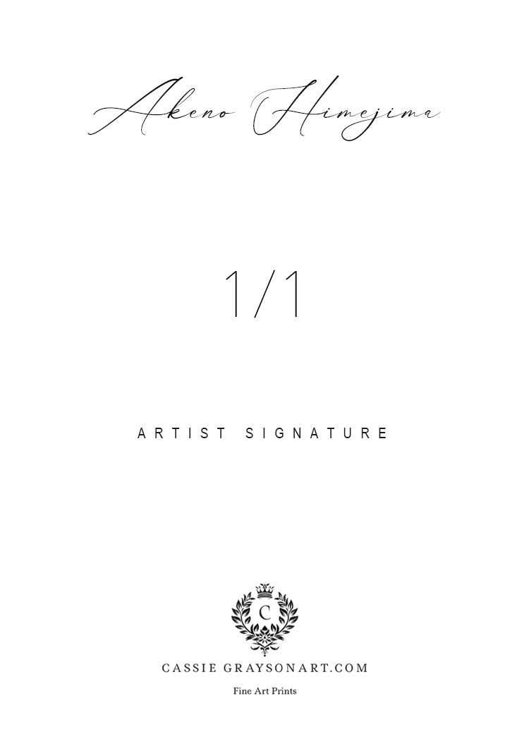 Akeno Himejima 1/1 Original One Of A Kind Card Artist Signed