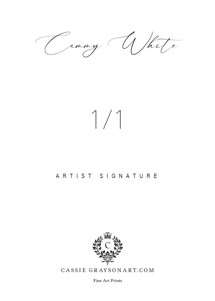 Cammy White Girl 1/1 Original One Of A Kind Card Artist Signed