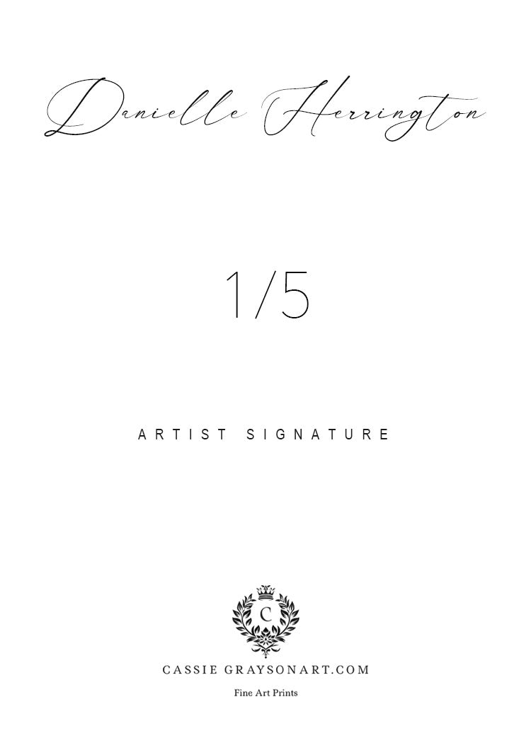 Danielle Herrington 1/5 Original One Of A Kind Card Artist Signed