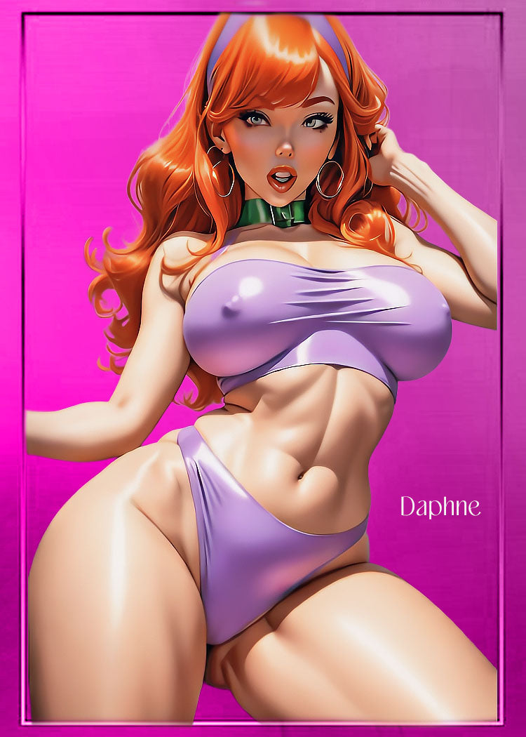 Daphne iAnime Waifu 1/1 Original One Of A Kind Card Artist Signed